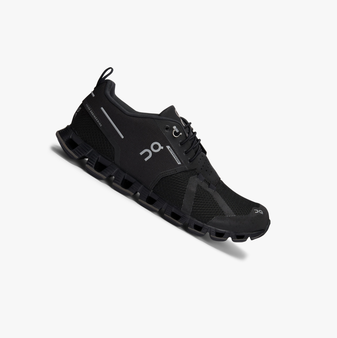 Black QC Cloud Waterproof Women\'s Road Running Shoes | 0000133CA