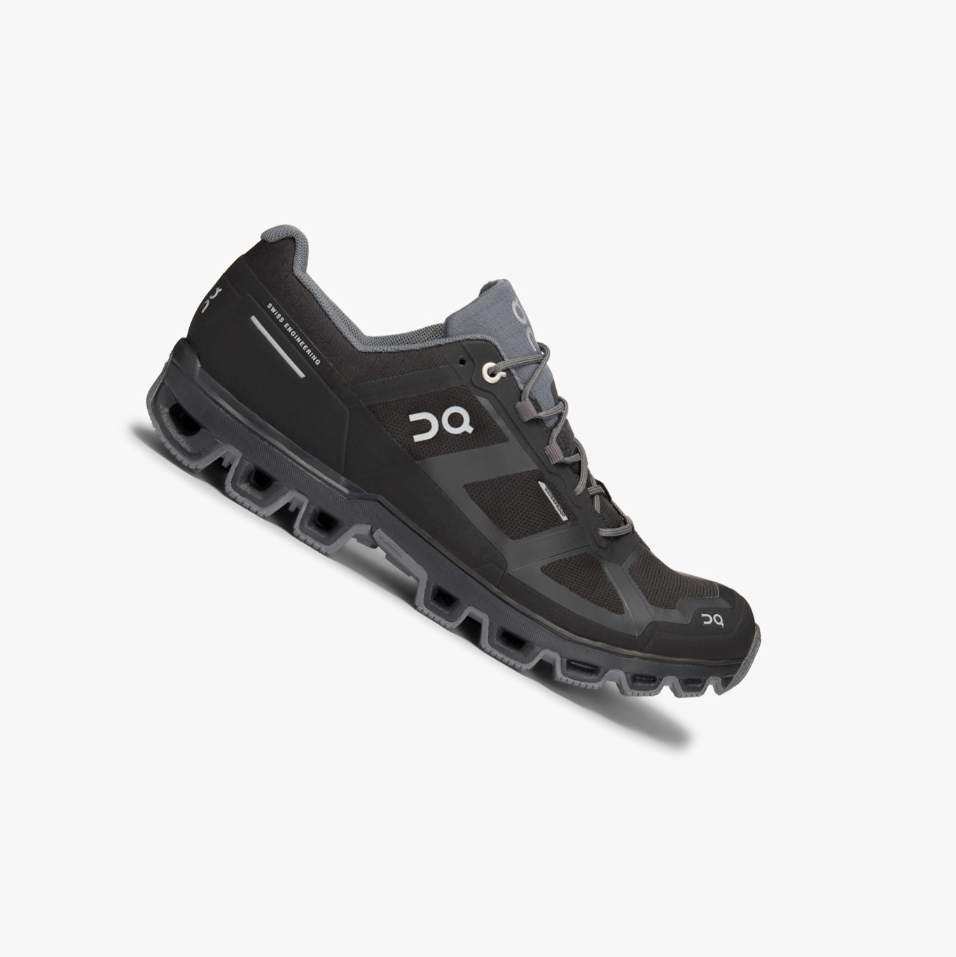 Black QC Cloudventure Waterproof Men\'s Trail Running Shoes | 0000010CA
