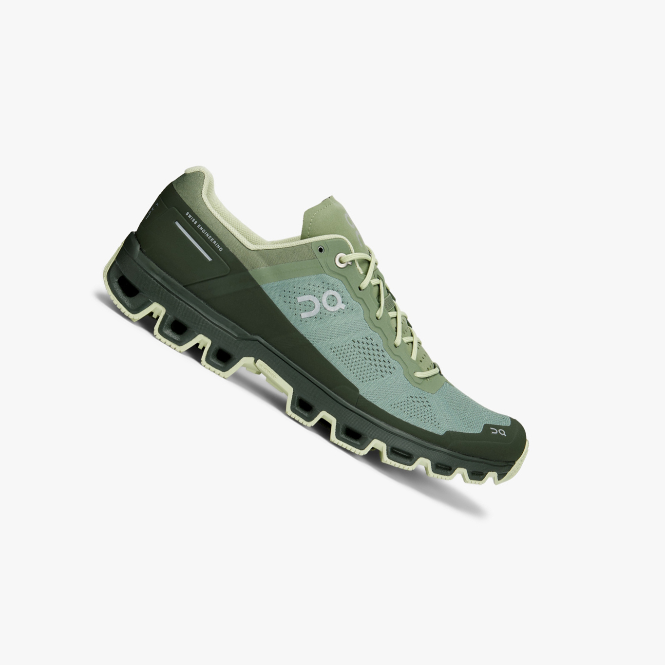 Green QC Cloudventure Men\'s Trail Running Shoes | 0000057CA