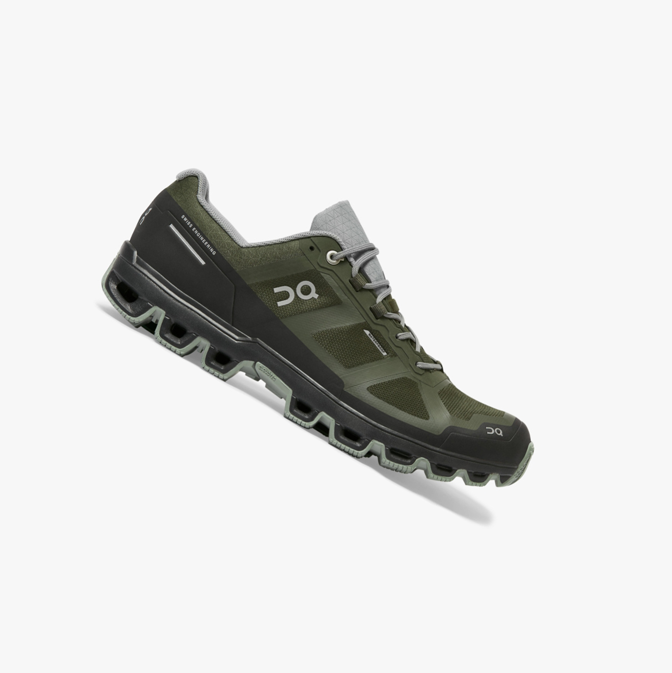 Green QC Cloudventure Waterproof Men\'s Trail Running Shoes | 0000014CA