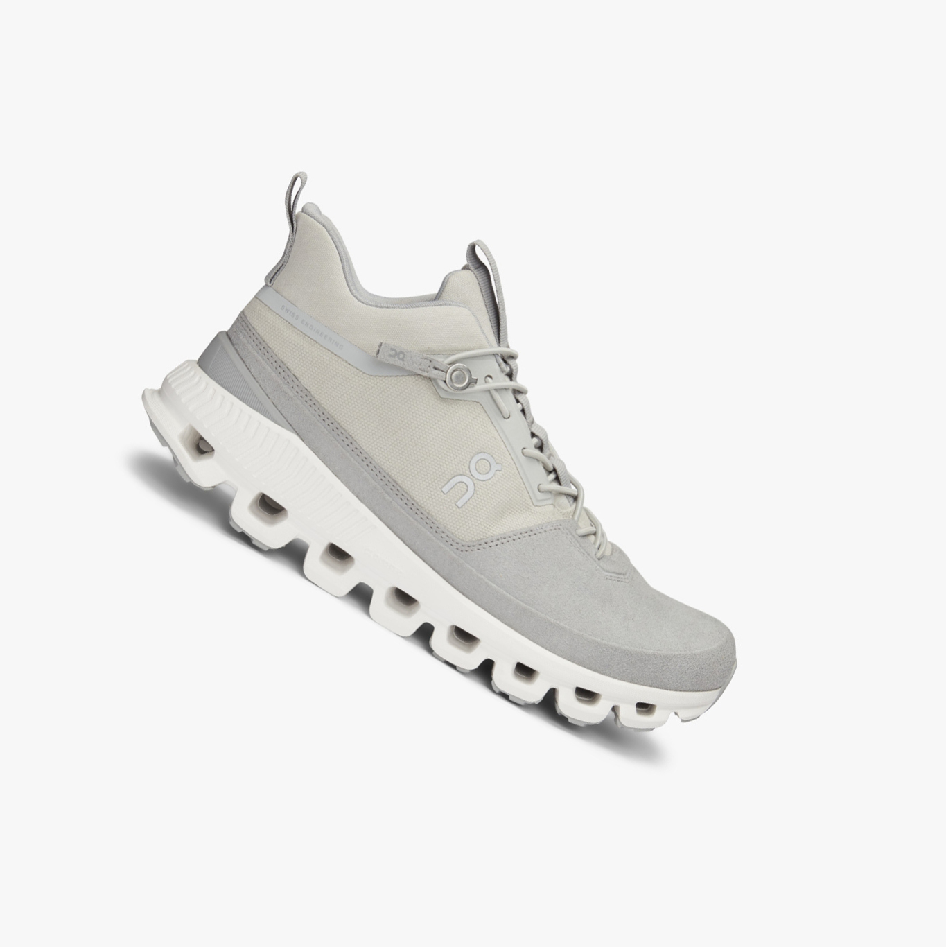 Grey QC Cloud Hi Women\'s Road Running Shoes | 0000138CA