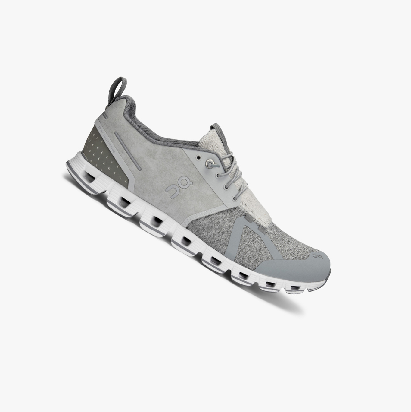 Silver QC Cloud Terry Men\'s Road Running Shoes | 0000053CA