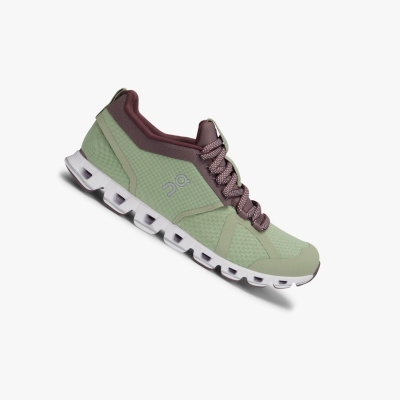 Green QC Cloud Beam Women's Road Running Shoes | 0000112CA