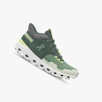 Green QC Cloud Hi Edge Men's Road Running Shoes | 0000060CA