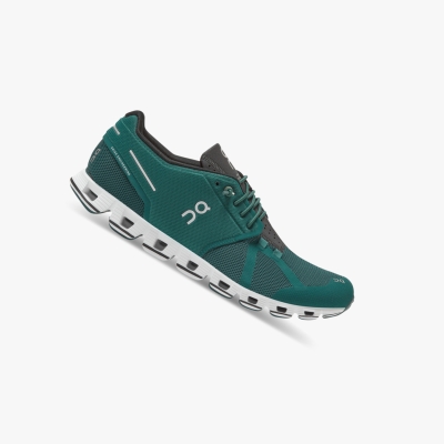 Green QC Cloud Men's Road Running Shoes | 0000132CA